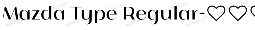 Mazda Type Regular字体转换